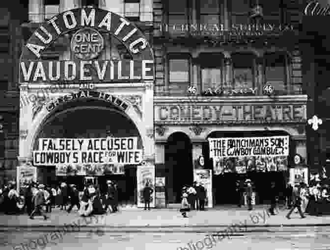 A Black And White Photo Of Vaudeville Performers On Stage, Circa Early 1900s American Vaudeville (In Place) Geoffrey Hilsabeck