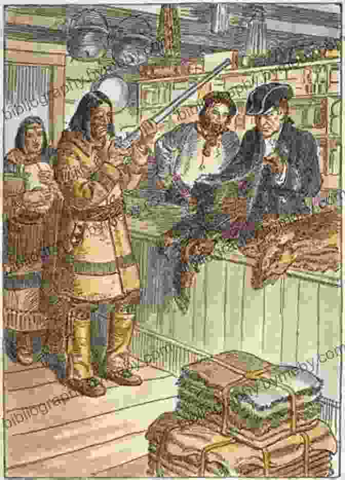 A Bustling Fur Trading Post In New France, Showcasing The Enduring Legacy Of Catherine Anenontha And Jean Durand Dit Lafortune. Fur Trade Families Of Quebec Catherine Anenontha And Jean Durand Dit Lafortune (1st) And Jacques Couturier (2nd) Volume 5