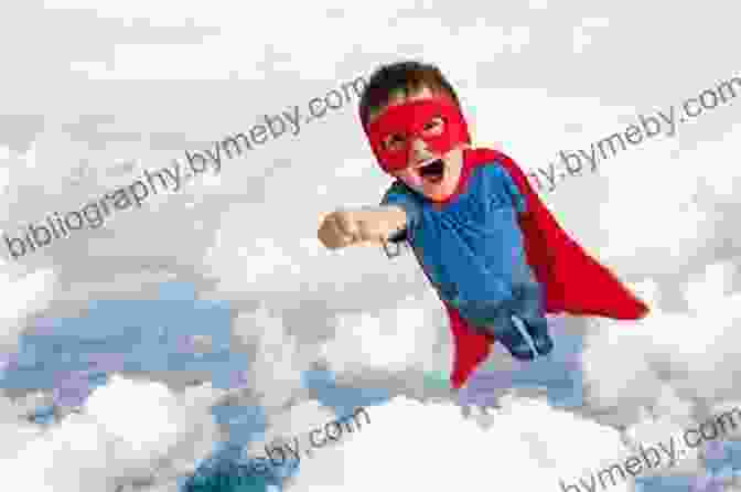 A Child Dressed As A Superhero, Pretending To Fly Through The Air A Whole Lotta Knock Knock Jokes: Squeaky Clean Family Fun