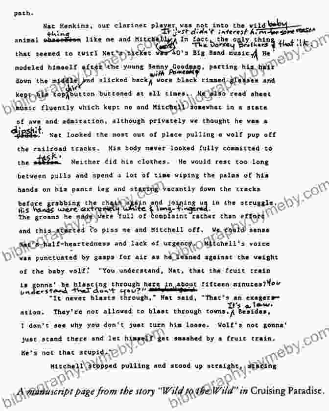 A Close Up Of A Page From A Sam Shepard Manuscript Conversations With Sam Shepard (Literary Conversations Series)