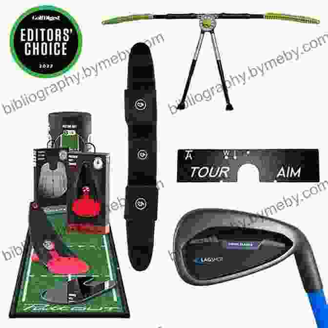 A Display Of Modern Golf Equipment, Including Clubs, Balls, And Training Aids, Representing The Integration Of Technology Into The Game The Lost Art Of Playing Golf: Reconnect With The Game You Fell In Love With (The Lost Art Of Golf 2)