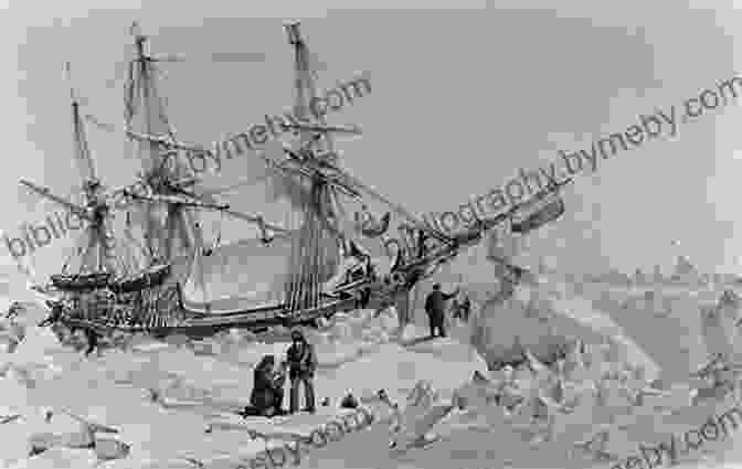 A Painting Depicting The Franklin Expedition's Ships Trapped In Ice Death On The Barrens: A True Story Of Courage And Tragedy In The Canadian Arctic