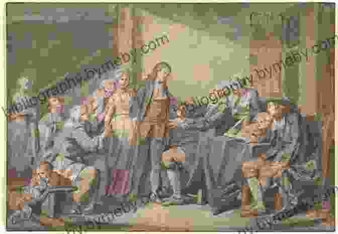 A Painting Depicting The Marriage Of Jean Baptiste Réaume And Symphorose Ouaouagoukoue Fur Trade Families Of Quebec Jean Baptiste Reaume And Symphorose Ouaouagoukoue Dit Thomas Volume 9