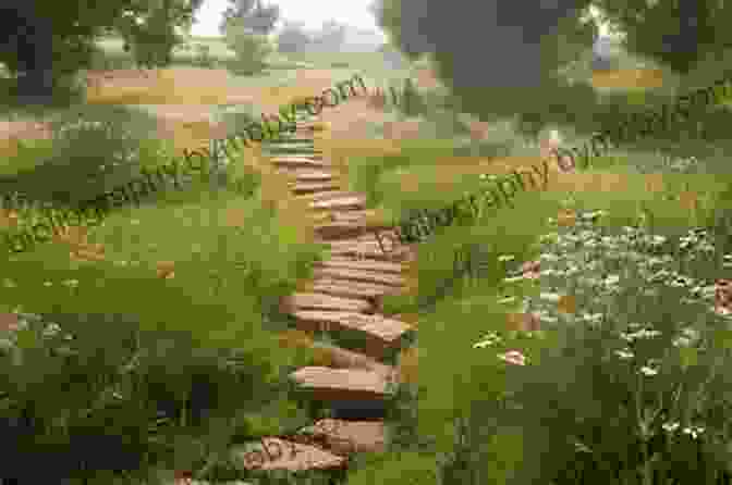 A Serene Image Of A Stone Pathway Winding Through A Lush Meadow, Surrounded By Blooming Wildflowers And The Distant Hills. French Dirt: The Story Of A Garden In The South Of France