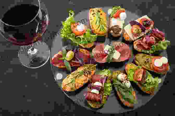 A Table Filled With Various Basque Small Plates, Including Pintxos, Tapas, And Raciones. Pintxos: Small Plates In The Basque Tradition A Cookbook