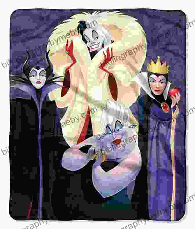 A Vibrant Illustration Of Iconic Disney Villains Maleficent, The Evil Queen, And Ursula Cold Hearted (Villains) Serena Valentino