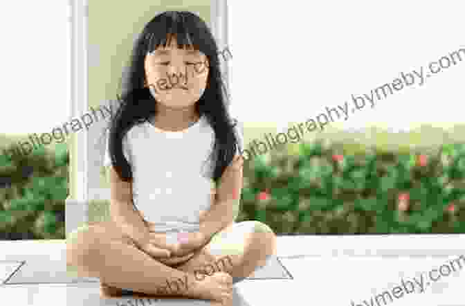 A Young Child Sitting In A Calm And Relaxed Position, Eyes Closed And Practicing Mindfulness Instruction To Help Kids Reducing Anxiety: How To Cope With An Anxious Child: How To Discipline High Anxiety Child