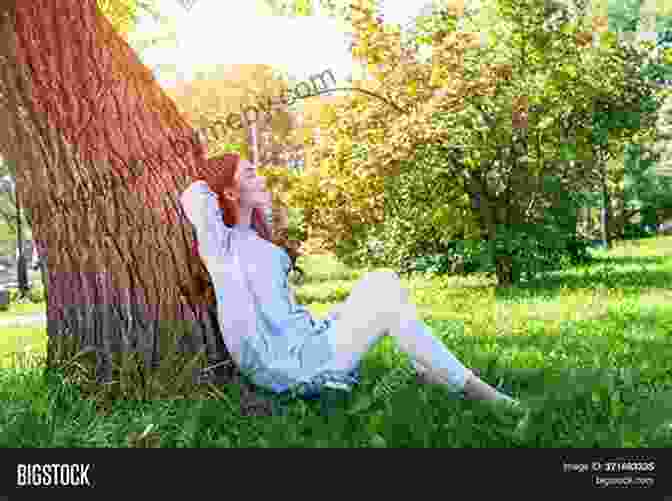 A Young Girl Sitting Under A Tree With Her Eyes Closed And A Peaceful Expression On Her Face Mindful Bea And The Worry Tree