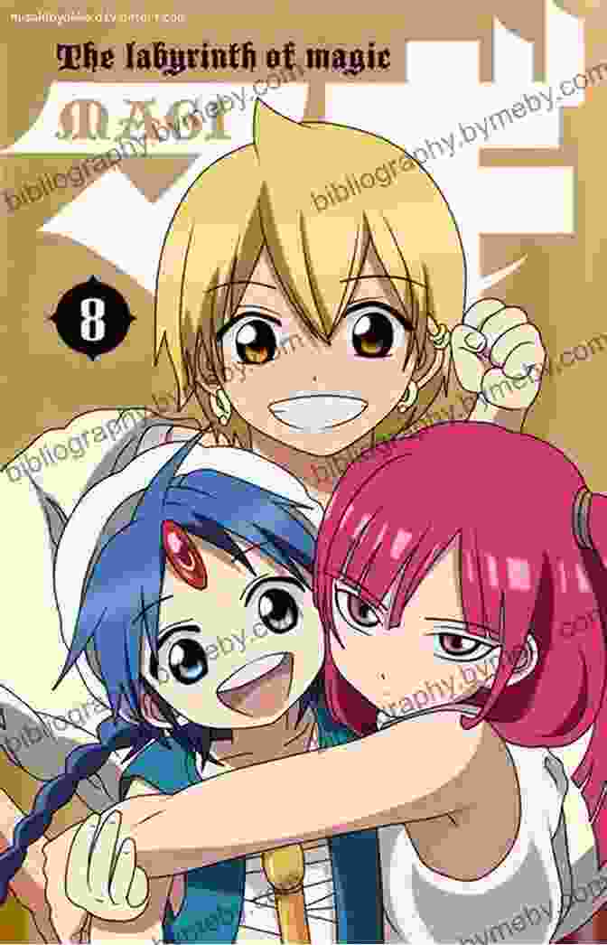 Aladdin, Alibaba, And Morgiana Smiling And Laughing Together In A Moment Of Camaraderie Magi: The Labyrinth Of Magic Vol 21