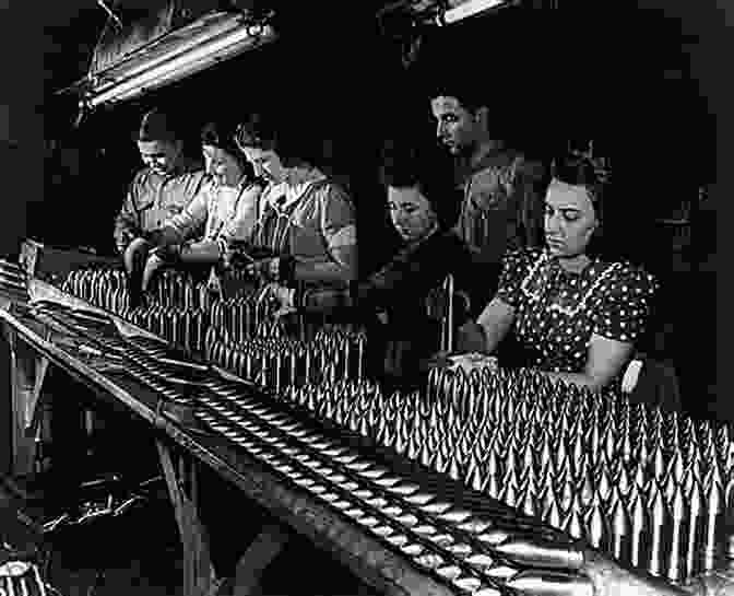 Archival Photograph Showing American Women Working In A Munitions Factory The World Remade: America In World War I