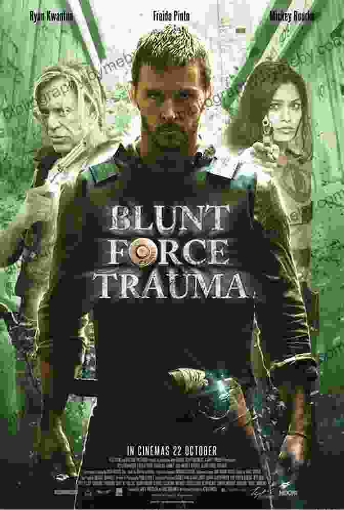 Blunt Force Trauma Book Cover Featuring A Bloodied Man On A Stretcher Blunt Force Trauma James Ferace