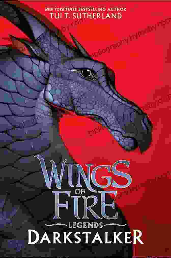 Darkstalker Wings Of Fire Legends Book Cover Featuring A Mysterious Black Dragon With Glowing Green Eyes Darkstalker (Wings Of Fire: Legends)