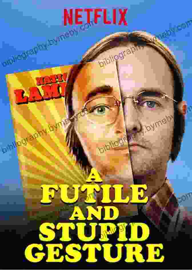 Futile And Stupid Gesture Book Cover Featuring An Illustration Of A Man Sitting On A Globe With A Suitcase And Briefcase In His Hands A Futile And Stupid Gesture: How Doug Kenney And National Lampoon Changed Comedy Forever