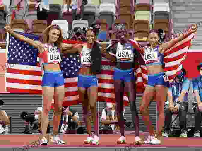 Jody Studdard In Her Team USA Uniform, Celebrating A Victory With Her Teammates Fastpitch Fever (Softball Star) Jody Studdard