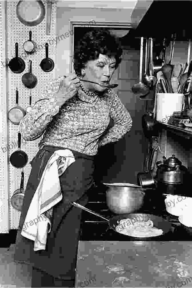 Julia Child In Her Kitchen, Smiling And Holding A Cooking Utensil Who Was Julia Child? (Who Was?)