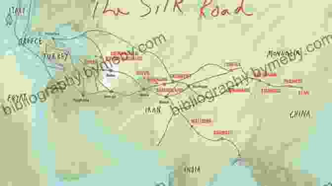 Map Of The Silk Road, Highlighting The Author's Cycling Route Turn Right For Japan: Cycling The Silk Road To The Orient