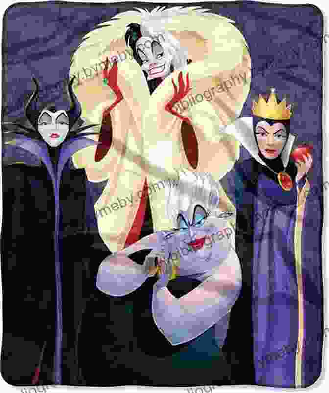 Never Never Villains Book Cover Featuring Maleficent, Ursula, Cruella De Vil, Jafar, Scar, And The Evil Queen Never Never (Villains) Serena Valentino