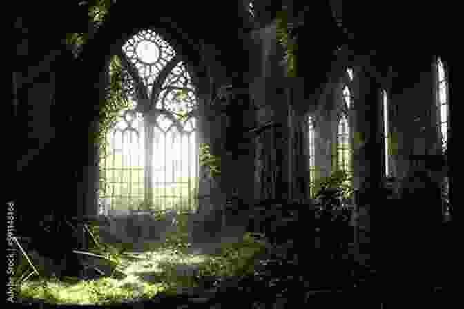 The Crumbling Ruins Of Camelot, Overgrown With Vines And Shrouded In Mist. Ruins Of Camelot G Norman Lippert