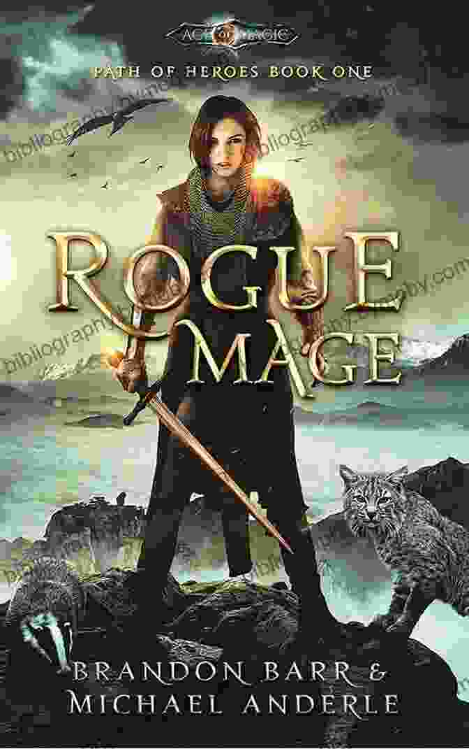 The LitRPG Saga Book Cover Depicting A Warrior, Rogue, Mage, And Healer The Realm Between: The Curse: A LitRPG Saga (Book 1)