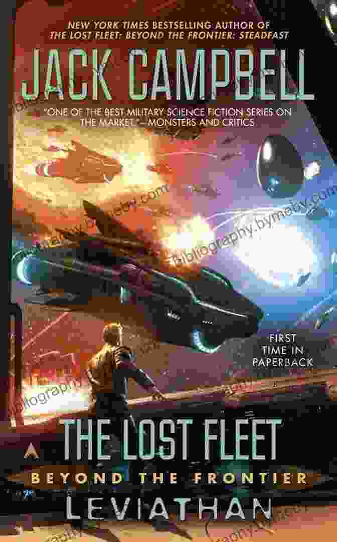 The Lost Fleet: Beyond The Frontier's Leviathan Book Cover Featuring A Vast Spaceship Fleet Amidst A Hostile Alien Landscape The Lost Fleet: Beyond The Frontier: Leviathan