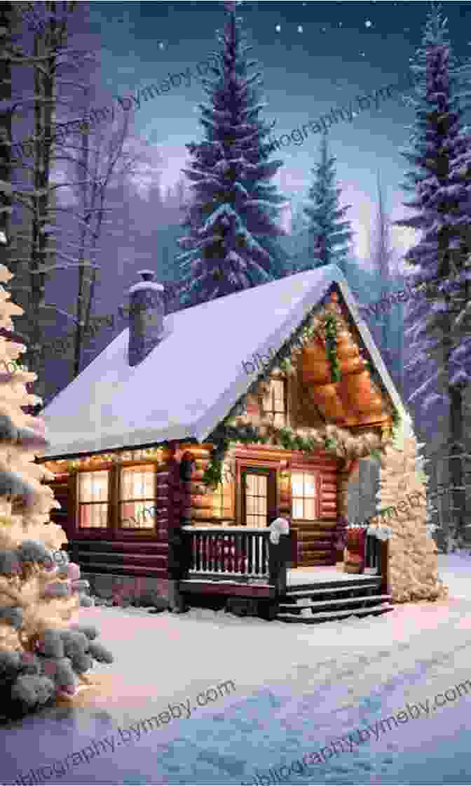 Winter's Gift Book Cover Featuring A Snow Covered Cabin Adorned With Christmas Lights Winter S Gift (Holdiay) Jane Monroe Donovan