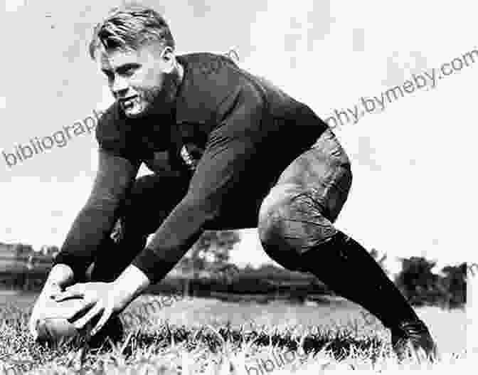 Young Jerry Ford Playing Football Young Jerry Ford: Athlete And Citizen