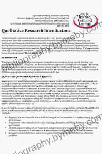 Introduction To Qualitative Research Methods: A Guidebook And Resource